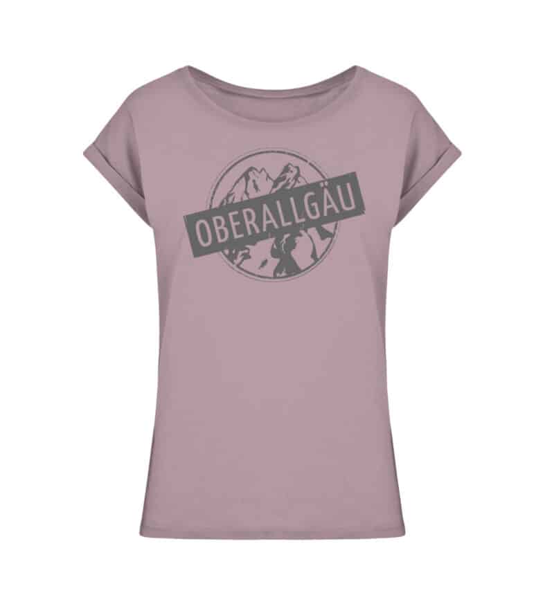 Ladies Extended Shoulder Tee mit dunkelgrauem Logo - Ladies Extended Shoulder Tee-7160
