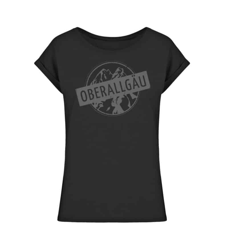 Ladies Extended Shoulder Tee mit dunkelgrauem Logo - Ladies Extended Shoulder Tee-16