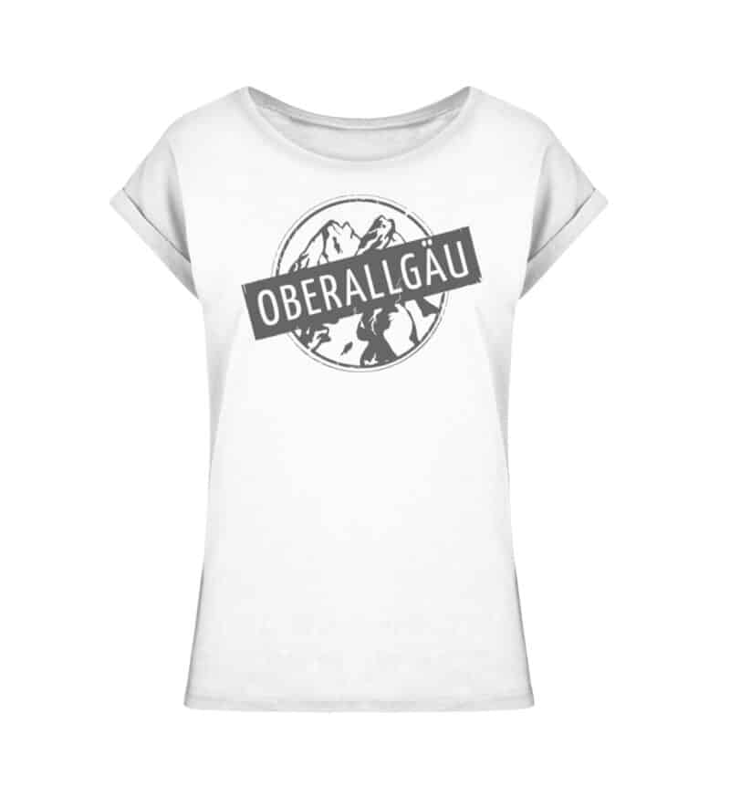 Ladies Extended Shoulder Tee mit dunkelgrauem Logo - Ladies Extended Shoulder Tee-3