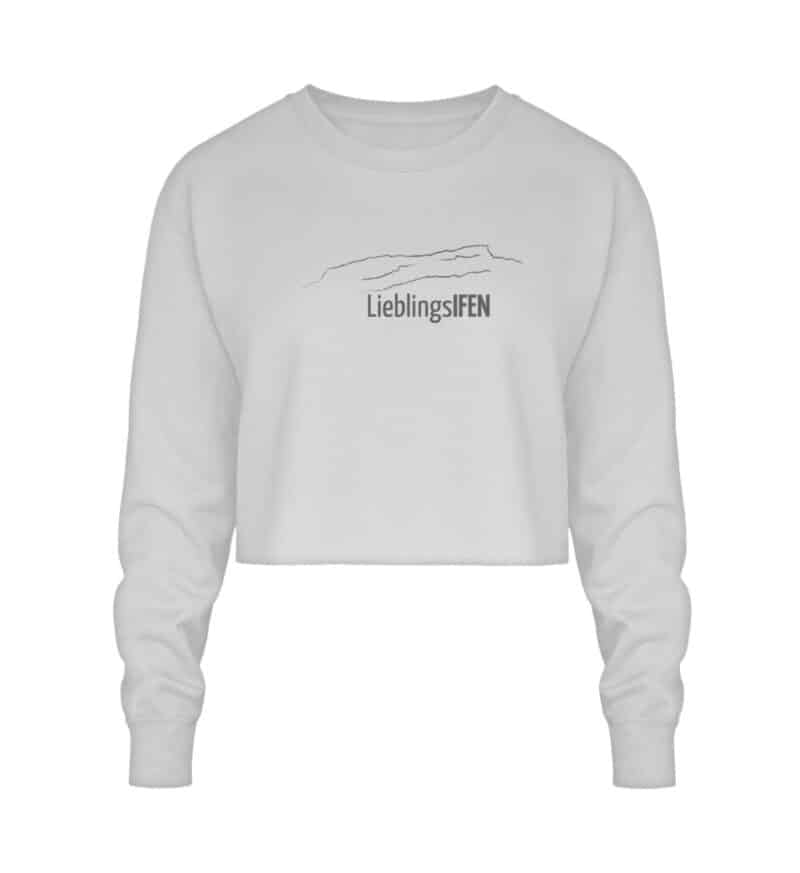 Crop Sweatshirt mit dunkelgrauem LieblingsIFEN - Crop Sweatshirt-6961