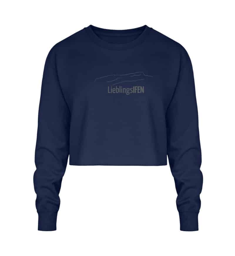 Crop Sweatshirt mit dunkelgrauem LieblingsIFEN - Crop Sweatshirt-1676