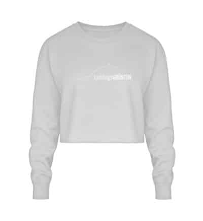 Crop Sweatshirt mit weißem LieblingsGRÜNTEN - Crop Sweatshirt-6961