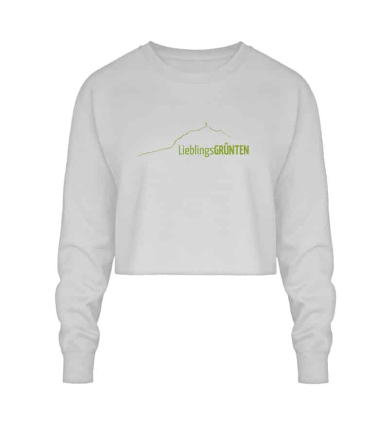 Crop Sweatshirt mit grünem LieblingsGRÜNTEN - Crop Sweatshirt-6961