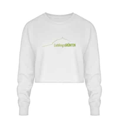 Crop Sweatshirt mit grünem LieblingsGRÜNTEN - Crop Sweatshirt-6867