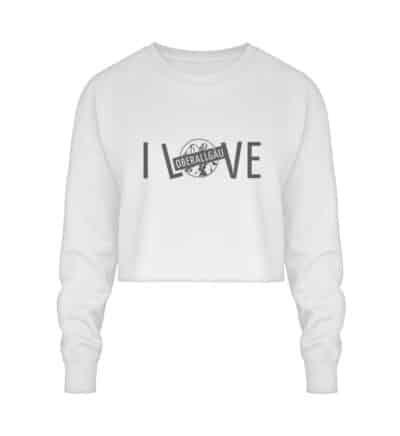 Crop Sweatshirt mit dunkelgrauem I LØVE - Crop Sweatshirt-6867