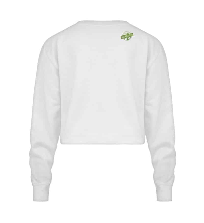 Crop Sweatshirt mit grünem I LOVE Ø - Crop Sweatshirt-6867
