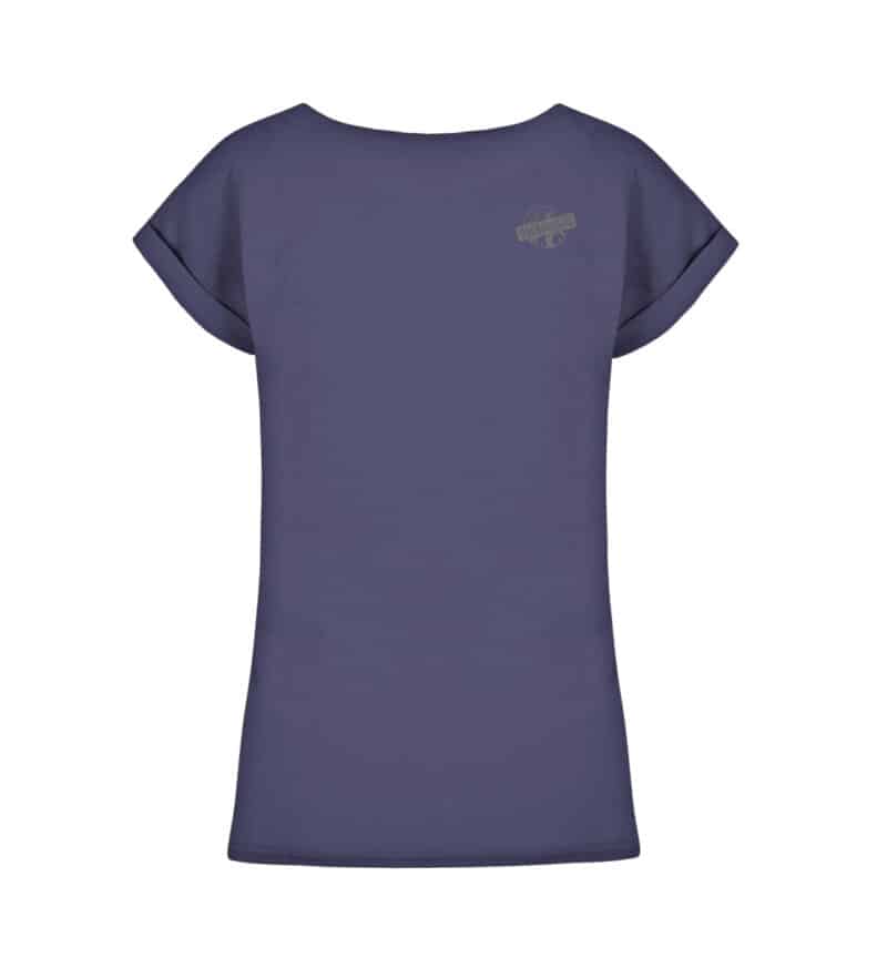 Ladies Extended Shoulder Tee mit dunkelgrauem Logo - Ladies Extended Shoulder Tee-6964