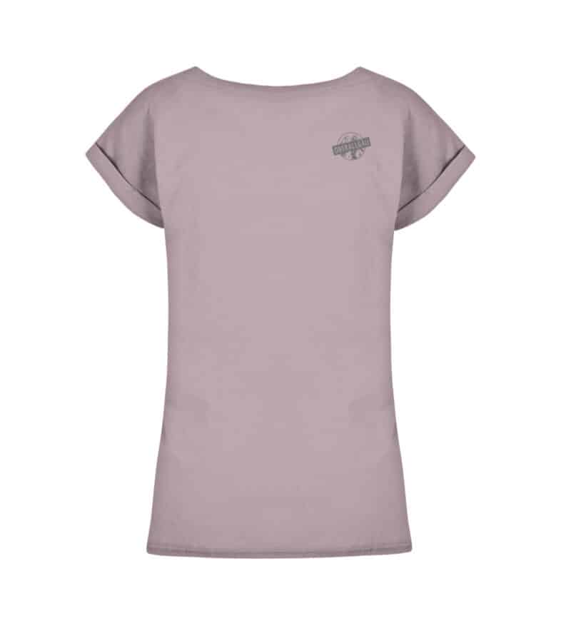 Ladies Extended Shoulder Tee mit dunkelgrauem Logo - Ladies Extended Shoulder Tee-7160