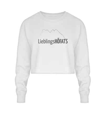 Crop Sweatshirt mit dunkelgrauem LieblingsHÖFATS - Crop Sweatshirt-6867