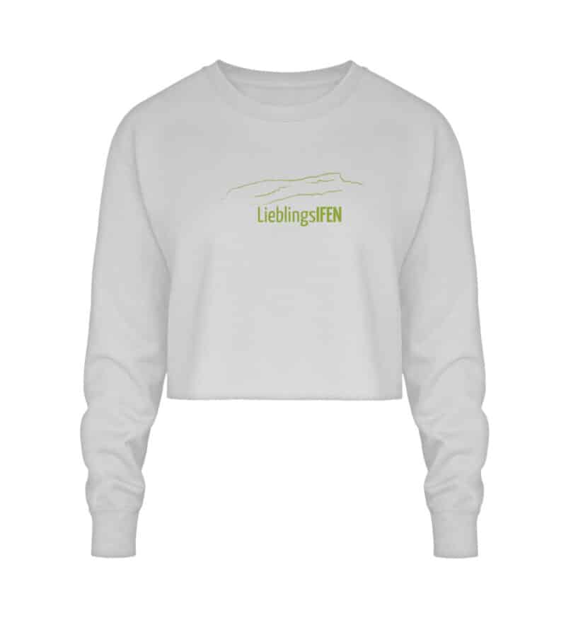 Crop Sweatshirt mit grünem LieblingsIFEN - Crop Sweatshirt-6961