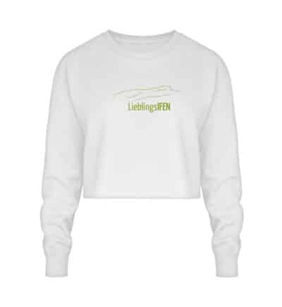 Crop Sweatshirt mit grünem LieblingsIFEN - Crop Sweatshirt-6867