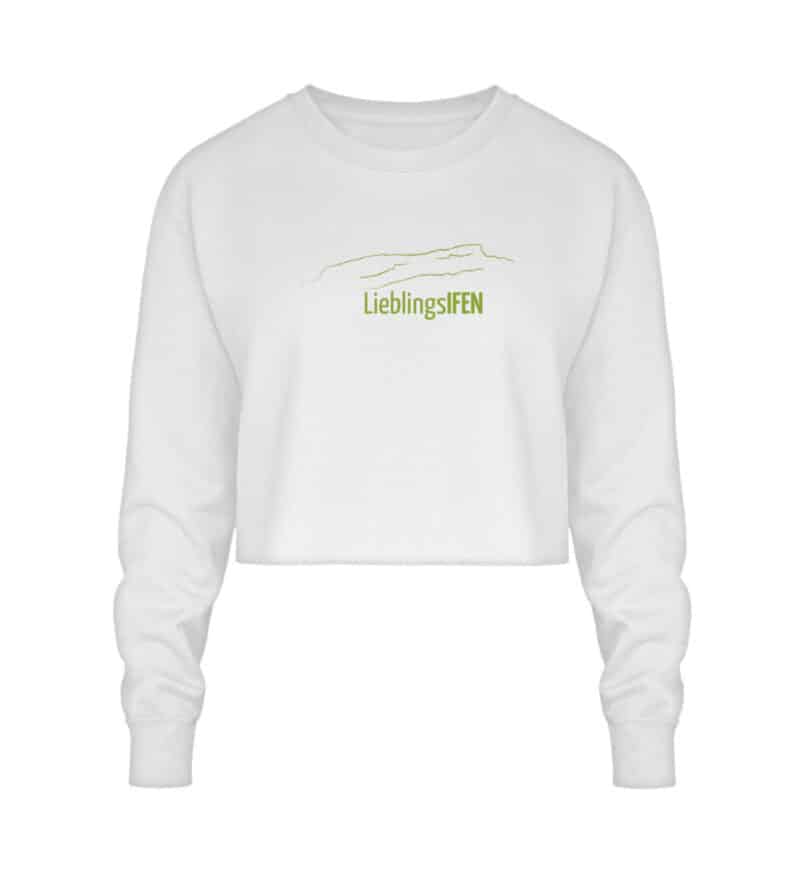 Crop Sweatshirt mit grünem LieblingsIFEN - Crop Sweatshirt-6867