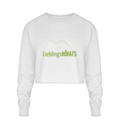 Crop Sweatshirt mit grünem LieblingsHÖFATS - Crop Sweatshirt-6867